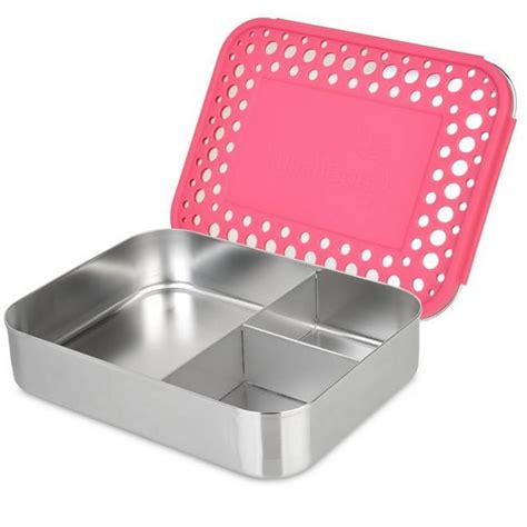 lunchbots large stainless steel lunch box|lunchbots large trio 3 section.